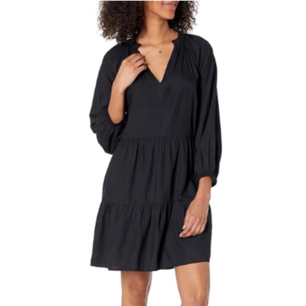 DISCOUNTED!!!  THE DROP x  Caralyn Mirand | Ruffle-Neck Tiered Mini Dress